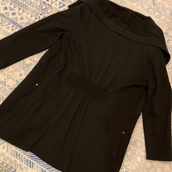 Calvin Klein Black Draped Sweatshirt - Picture 5 of 7